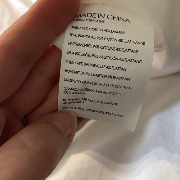 Club Monaco White Flared Sleeve Crop Top - Picture 7 of 7